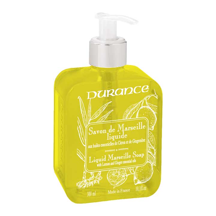 Durance En Provence Flüssigseife Zitrone & Ingwer – Marseiller Seife Mit Olivenöl, 300 Ml
