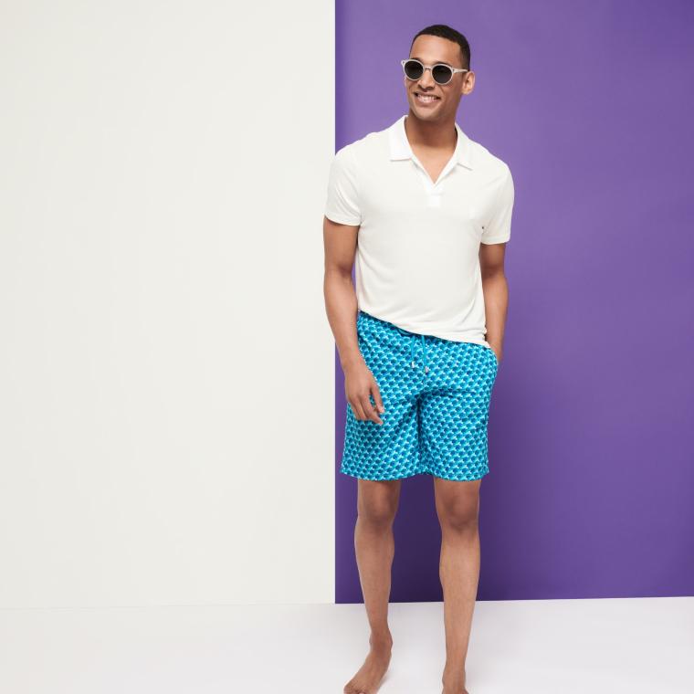 Badeshort OKOA MIKROWAVES Bleu Lazuli